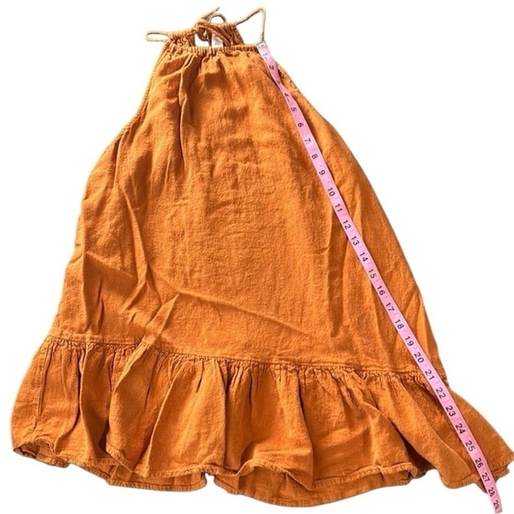 bp Tops - BP Halter Neck high/low tunic sleeveless top - size medium - rust color